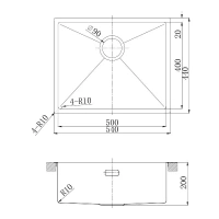Кухонная мойка Lemark Olanga 540 9937125, 54 см, нержавеющая сталь - Gidratop.ru изображение