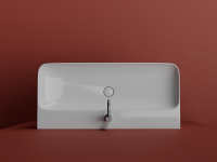 Умывальник AURA с 1 отверстием для смесителя, без перелива 1000x470x135мм - Gidratop.ru изображение