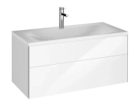 Тумба с раковиной Keuco Royal Reflex 100 см подвесная, белый, 39604210100 - Gidratop.ru изображение