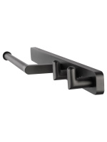 Кольцо для полотенец с 2 крючками WONZON & WOGHAND GRAFFITY, Темный графит (WW-9361) - Gidratop.ru изображение