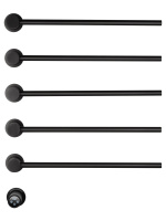 Полотенцесушитель электрический встраиваемый WONZON & WOGHAND HAMBURG, Черный матовый (WW-AL315-MB) - Gidratop.ru изображение