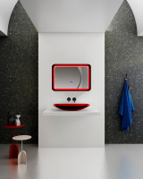 Зеркало для ванной ABBER Kristall AT6701Rubin с подсветкой - Gidratop.ru изображение