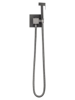 Смеситель с гигиеническим душем и термостатом встраиваемый WONZON & WOGHAND, Темный графит (WW-88829910-BGM) - Gidratop.ru изображение