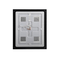 Зеркало в алюминиевой раме со встроенным светильником и сенсорным выключателем по периметру рамы, SPC-KRAFT-700-800-SENS-NERO, 700x800x32 мм - Gidratop.ru изображение