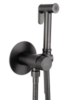Смеситель с гигиеническим душем встраиваемый WONZON & WOGHAND STICK, Темный графит (WW- 88829902-BGM) - Gidratop.ru изображение