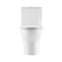 LOUNGE Унитаз-моноблок с сиденьем дюропласт soft close, P-trap BB8618CPR-MN/SC - Gidratop.ru изображение