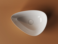 Умывальник чаша накладная ассиметричной формы Element 455x320x155мм - Gidratop.ru изображение