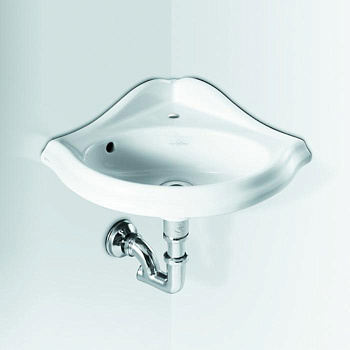 Раковина 34х34 см, 1 отв., цвет: белый