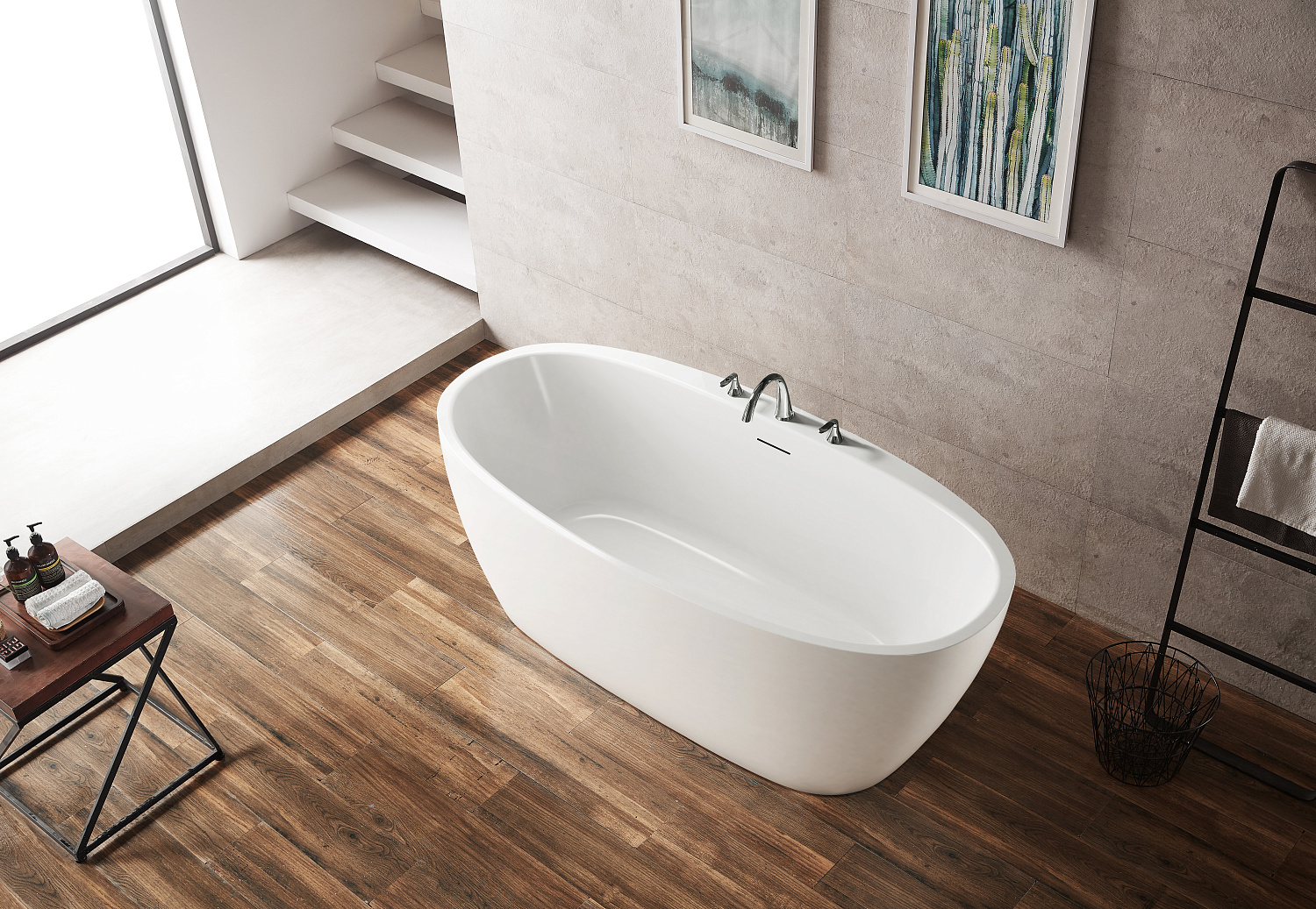 Акриловая ванна BELBAGNO BB404-1500-800