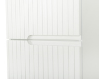 DUET Шкаф подвесной с двумя распашными дверцами с доводчиками, с двумя полками, универсальный, Bianco Opaco, 400x300x1500, DUET-1500-2A-SC-BO - Gidratop.ru изображение