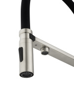 Смеситель для кухни с гибким изливом и подключением фильтра WONZON & WOGHAND, Брашированный никель (WW-88458009-BN) - Gidratop.ru изображение