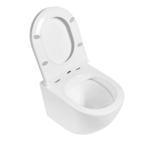 Унитаз подвесной безободковый BelBagno SFERA-R BB046CHR/BB870SC - Gidratop.ru изображение