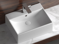 Умывальник чаша накладная прямоугольная Element 500x410x160мм - Gidratop.ru изображение