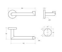 RELAX-PH2-01 Держатель для туалетной бумаги, исполнение хром - Gidratop.ru изображение