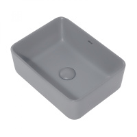 Раковина накладная ABBER Rechteck AC2213MG серая матовая - Gidratop.ru изображение