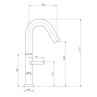 Смеситель для раковины высокий WONZON & WOGHAND, Черный матовый (WW-6068-MB) - Gidratop.ru изображение