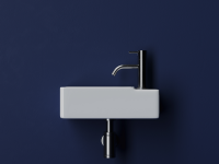 Умывальник подвесной прямоугольный (чаша слева, отверстие под смеситель справа) Element 395x220x125мм - Gidratop.ru изображение