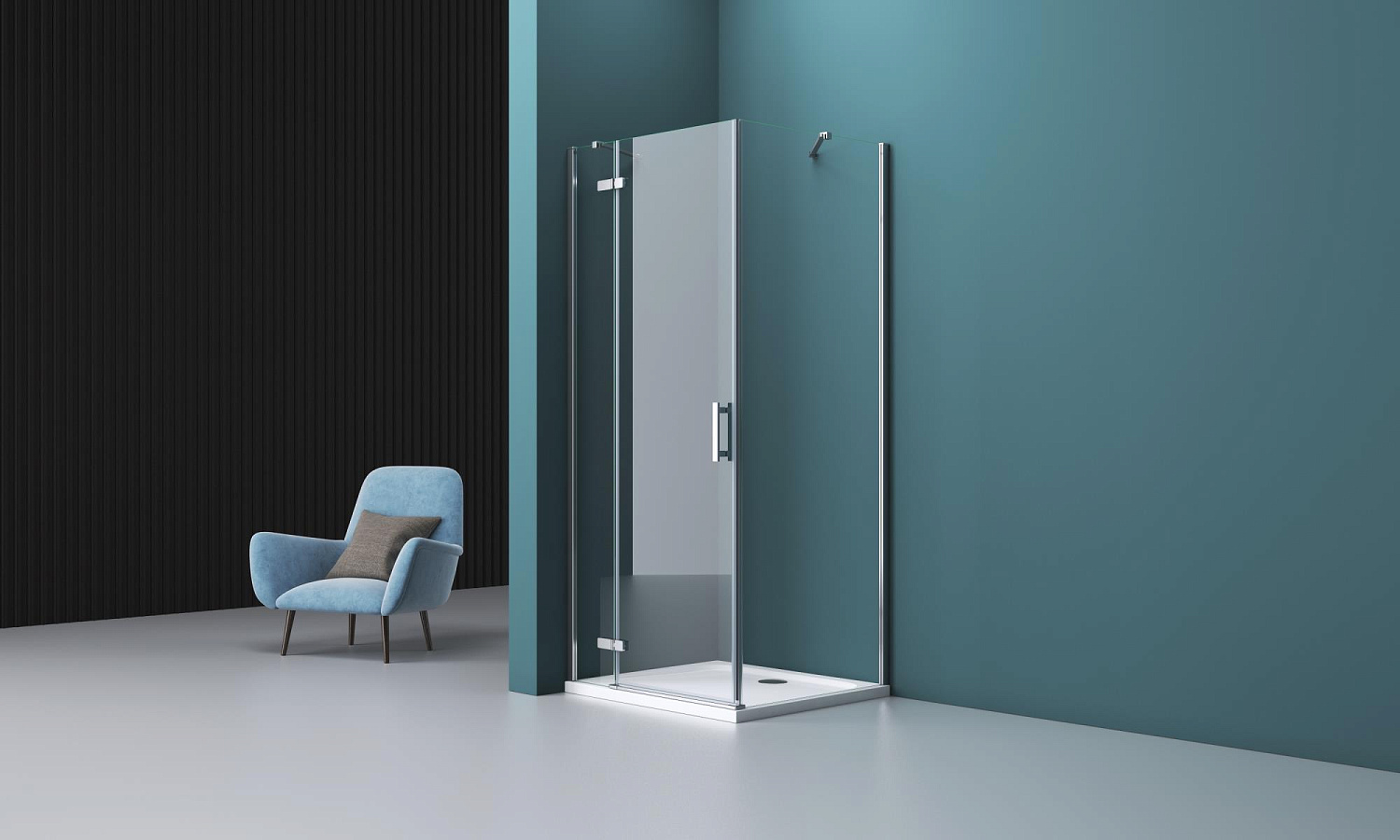 Душевой уголок BelBagno KRAFT-AH-12-120/90-C-Cr-L