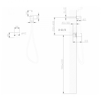 Смеситель ABBER Rund AF8725SP с гигиеническим душем, сатин - Gidratop.ru изображение