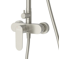 STYLUS-CD-IN Душевая стойка со смесителем, сатин - Gidratop.ru изображение