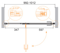 Душевая дверь CEZARES BELLAGIO-B-12-100-C-BORO - Gidratop.ru изображение
