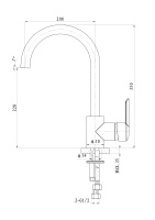 Смеситель для кухни WONZON & WOGHAND BAROQUE, Хром (WW-192101-CR) - Gidratop.ru изображение