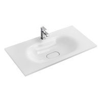 раковина из искусственного мрамора, 750x480x155, CZR-750/480-LV-MR-ECO - Gidratop.ru изображение