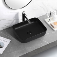 Раковина накладная ABBER Rechteck AC2202MB черная матовая - Gidratop.ru изображение