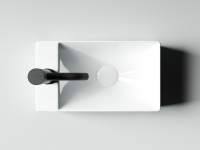 Умывальник подвесной прямоугольный (отверстие под смеситель L) Element 375x215x100мм - Gidratop.ru изображение