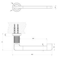 GESSI INCISO держатель для туалетной бумаги вертикальный или горизонтальный, цвет: nero XL - Gidratop.ru изображение