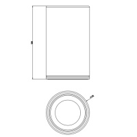 GESSI 316 стакан настольный, цвет: белый/Black XL - Gidratop.ru изображение