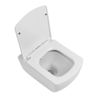 Унитаз подвесной безободковый BelBagno CARINA BB514CHR/BB5046SC - Gidratop.ru изображение