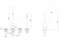 Смеситель ABBER Wasser Kreis AF8113G на борт ванны, золото матовое - Gidratop.ru изображение