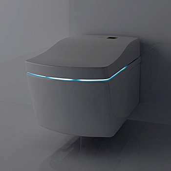 Унитаз подвесной 423x666x410 мм, без сиденья (подходит: TCF996WG) безободковый, CeFiONtect, Tornado Flushцвет: белый