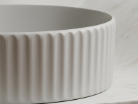 Умывальник чаша накладная круглая (цвет Серый Матовый) Element 360x360x115мм - Gidratop.ru изображение