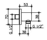 Шланговое подсоединение Keuco Elegance New 54947 010000 - Gidratop.ru изображение