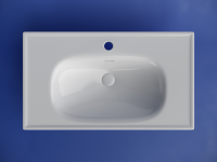 Раковина накладная CERAMICANOVA Sabo с отверстием под смеситель 800x460x130 белый - Gidratop.ru изображение