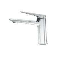 LINER-LS-01-W0 Смеситель для раковины однорычажный, без донного клапана, исполнение хром - Gidratop.ru изображение