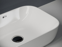 Умывальник чаша ELEMENT накладная прямоугольная 460x330x135мм - Gidratop.ru изображение