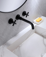 Смеситель ABBER Wasser Kreis AF81121B для раковины, черный матовый - Gidratop.ru изображение