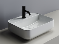 Умывальник чаша накладная прямоугольная Element 500x400x140мм - Gidratop.ru изображение