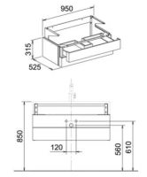 Тумба с раковиной Keuco Edition 300 30384 386800 - Gidratop.ru изображение