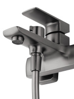 Смеситель для ванны с душем WONZON & WOGHAND EDGE, Темный графит (WW-88639003A-BGM) - Gidratop.ru изображение