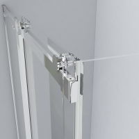 Душевой уголок Como VSR-1C9013CLB, 1300*900, черный, стекло прозрачное - Gidratop.ru изображение