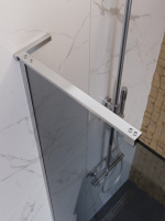 Душевая перегородка BelBagno UNO-L-1-TB-100-GR-Cr - Gidratop.ru изображение