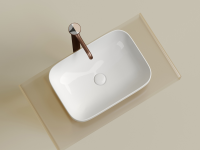 Умывальник чаша накладная прямоугольная Element 500x359x145мм - Gidratop.ru изображение