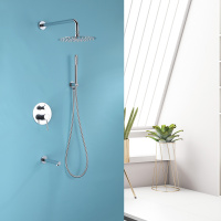 Душевая система ABBER Emotion AF8817 скрытого монтажа с изливом, хром - Gidratop.ru изображение