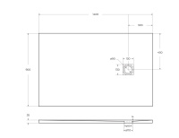 Душевой поддон из искусственного мрамора в комплекте с сифоном BelBagno UNO TRAY-MR-UNO-AH-140/90-35-W-BO - Gidratop.ru изображение