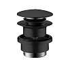 Донный клапан Push-open для раковины Hansgrohe 50100670 черный матовый - Gidratop.ru изображение