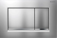 Клавиша Geberit Omega Type 30 115.080.KN.1, матовая, глянцевый хром - Gidratop.ru изображение